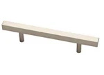 Qty Of 12: Liberty P37280C-SN-CP Square Bar Pull W/o Dec. Feet Satin Nickel 96MM. Fixed Price $34.99.