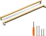 Redunest Cabinet Gold Handles Square Drawer Pulls, 5 Pack 18 Inch. Fixed Price $20.36.