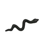 Zeckos Set Of Cast Iron Snake Drawer Pulls 6IN Black Gothic Cabinet Handles. Fixed Price $39.99.