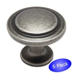 *5 Pack* Cosmas Cabinet Hardware Weathered Nickel Round Knob #5560WN. Fixed Price $5.45.