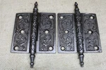 Old Door Hinges 3 X 1/2" Antique Steeple Top Pin Vintage Cast Iron Atlas. Fixed Price $69.85.