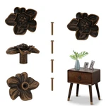 Flower Shaped Cabinet Kitchen Knobs Elegant Petals Dresser Drawer .... Fixed Price $24.03.