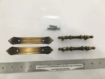 (2) Amerock French Colony Cabinet Handle/backplate Antique English BP183C-AE. Fixed Price $20.90.