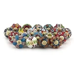 Craft Trade Ceramic Cabinet Knobs Bohemian Dresser Pulls, Multi-color, Set Of. Fixed Price $40.48.