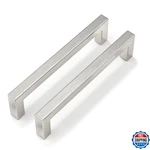 Goldenwarm 10 Pack 5 Inch Brushed Nickel Cabinet Pulls Square Drawer Handles Sil. Fixed Price $35.97.
