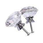 Joyhey Diamond Shaped Glass Crystal Knobs With 3 Size Screws For 40 Mm Pack. Fixed Price $18.22.