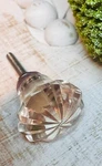 Pink Solid Glass Knobs 1 3/8" For Cabinets Furniture Approx 2.5" Screw & Nut New. Fixed Price $8.24.