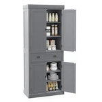 72" Kitchen Pantry Cabinet, Cupboard With Double-doors Lar.... Fixed Price $407.55.
