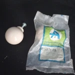 Nos Amerock Round Knobs Ceramic Almond 1.25" BP-727A-AM Set Of. Fixed Price $12.01.