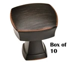 Amerock Stature Allison 1-1/4 Inch Square Cabinet Knob Set Of 10BX11287ORB. Fixed Price $37.95.