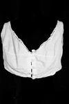 Rare Antique French 1920'S White Cotton Bra Size Medium 38" Bust Exc Condition. Fixed Price $85.00.