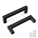 Goldenwarm 30 Pack Black Square Bar Cabinet Pulls, 3-3/4IN(96MM) Hole Center .... Fixed Price $77.26.
