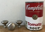 Set 3 Hickory Hardware Round Satin Nickel Drawer Pulls Handles Knobs P2142-CH. Fixed Price $16.99.