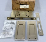 Baldwin Estate Santa Monica Dummy Pocket Door Pull Set, Satin Nickel PD006056FD. Fixed Price $275.20.