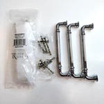 Set Of 4 Top Knobs TK323PC Reeded 5" Ctr Bar Pull Polished Chrome *read. Fixed Price $32.99.