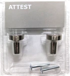 2 Pack Ikea Attest Knob / Drawer Pull Stainless Steel 501.387.50 New. Fixed Price $18.17.