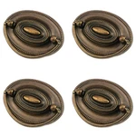 Quluxe 4 Pcs Furniture Dresser Pull Antique Brass Bail Drawer Tone. Fixed Price $18.98.