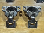 Lot Of Grass 860-02 Nickel Cabinet Hinge With 860-07 Base Mount Plate 5/8" Ol. Fixed Price $9.99.