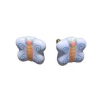 Lot Of 2 Restore & Restyle Butterfly Kids Drawer Knobs Pulls Ceramic Purple Pink. Fixed Price $8.99.