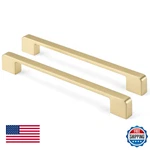 Rergy 10PK Gold 7.5IN Square Cabinet Pulls Handles Drawer Hardware Zinc Alloy. Fixed Price $85.38.