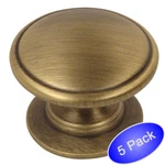 *5 Pack* Cosmas Cabinet Hardware Brushed Antique Brass Knob #4702BAB. Fixed Price $10.73.