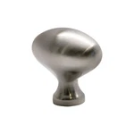 Classic Football Style Brushed Nickel Cabinet Hardware Knob, 1-31/32? Long. Fixed Price $15.20.