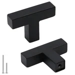 Goldenwarm 5 Pack Black Square T Bar Single Knobs Hole,. Fixed Price $23.81.