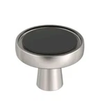 Amerock BP36857 Mergence 1-3/8 Inch Mushroom Cabinet Knob Black Polished Nickel. Fixed Price $11.99.