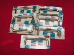 Baldwin Polished Brass Modern Drawer Pulls 4" Centers 5/16" Round With Screws. Fixed Price $39.99.