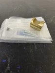 Emtek 86150US4 Modern Finger Cabinet Pull, Satin Brass - Small. Fixed Price $10.38.