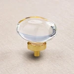 8 Pack Glass Cabinet Knobs And Pulls, Oval Crystal For Dresser Drawers,.... Fixed Price $40.82.