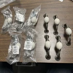 Home Accents Cupboard Metal Silver Marble Handles Hobby Lobby Cabinet Lot 10. Fixed Price $22.99.
