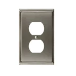 Nickel 1-GANG Duplex Outlet Wall Plate (1-PACK). Fixed Price $11.61.