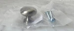 Restoration Hardware Round Aubrey Knob 1.25 Inches Satin Nickel Cabinet Drawer. Fixed Price $15.00.