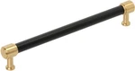 Signature Hardware 95406412 Lazzara Inch Center To Black Leather. Fixed Price $150.00.