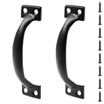 Jiozermi Pcs 5" Rustic Gate Handle, Iron Hardware Inch (2 Pieces), Black. Fixed Price $8.95.