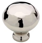 Liberty Franklin 1-1/3 In. (34MM) Polished Nickel Round Hammered Cabinet Knob. Fixed Price $7.50.