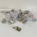 Restoration Hardware Rh Curved Cabinet Knob Drawer Pull Pewter Nickel -lot Of 22. Fixed Price $33.99.