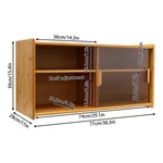 Small Kitchen Cupboard Food Pantry Cabinet Wall Sideboard With Glass Doors. Fixed Price $107.93.
