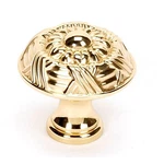 Alno A880-14-PB/NL Ribbon & Reed 1/4" Knob Unlacquered Brass. Fixed Price $18.36.