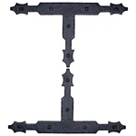 2 Pack 10 Decorative Corner Bracket, Rustic Right Angle Iron Brace. Fixed Price $92.49.