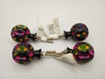 4 Darice Dyed And Carved Bone-multicolor Decorative Knob. Fixed Price $21.38.
