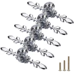 5 Pack Silver Diamond Clear Crystal Glass Decorative Knobs With Plate,drawer .... Fixed Price $15.77.