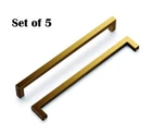 Hickory Hardware Skylight Pack Of (5) 8-13/16" To Brushed Golden Brass. Fixed Price $39.95.