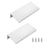 Qjaiune Back Mount Finger Edge Pull 3.15 Inch - Pcs, Silver. Fixed Price $10.99.