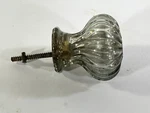 1 Glass Drawer Pull Door Knob Dresser 2" Long Flower Shell Cabinet Bolt. Fixed Price $9.95.