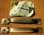 (2) Acorn 5" Cabinet Drawer Pull Brushed Antique Bronze Brass Color 0261 Oe. Fixed Price $7.85.