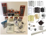 Hardware- Contractor/handyman Items; Hinges, Wall Plate, Doorstop, Drawer Pulls. Fixed Price $44.49.