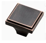 Brainerd 30MM Hollister Square Knob Bronze W/copper Highlights Lot Of 5. Fixed Price $12.00.