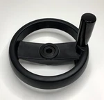 Elesa Handle For Machine, 6" Dia. Handwheel, 1" Steel Hub, 1/2" Bore. Fixed Price $39.00.